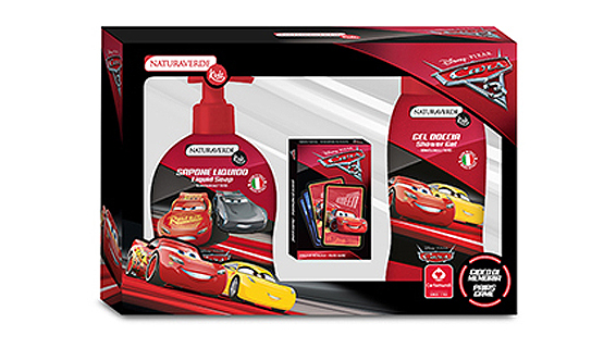DISNEY CARS SHOWER GEL 250ML+LIQUID SOAP 250ML+CARTA