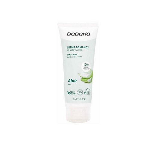 BABARIA CREMA MANOS ALOE 75ML