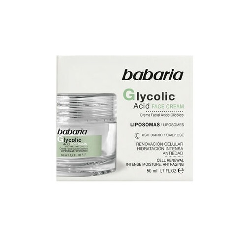 BABARIA CREMA FACIAL CON ACIDO GLICOLICO 50ML
