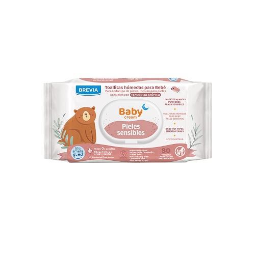 BREVIA BREV TOALLITAS HUMEDAS BEBE PIELS ALOE/CAMOMX80
