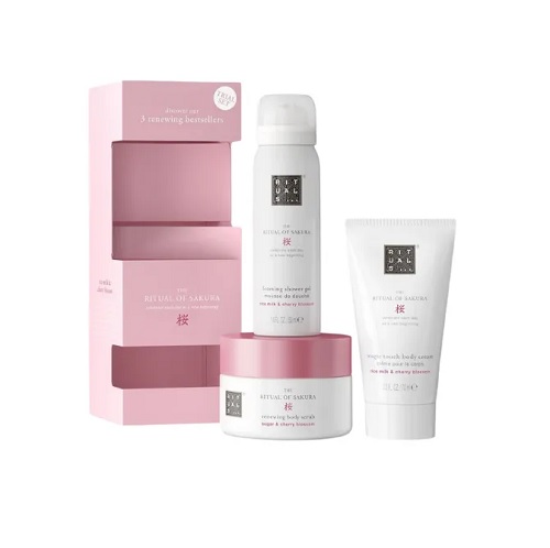 RITUALS SAKURA SCRUB 125GR+GEL50ML+BCREAM 70ML